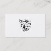 Terrier Face, bedrijfsnaam, Visitekaartje (Achterkant)