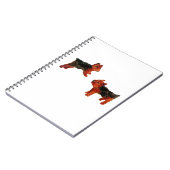 Terrier Fun Cute Dog Art Notitieboek (Linkerzijde)