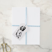 Terrier Gift Label, vrolijke afwerking Cadeaulabel (Met Touw)