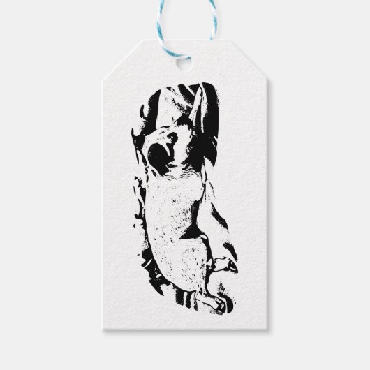 Terrier Gift Label, vrolijke afwerking Cadeaulabel (Voorkant)