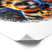 Terriër Hond Halloween Poster (Hoek)