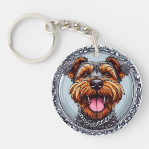 🐶 Terrier Honden Sleutelhanger Cadeaubaan Voor Hu