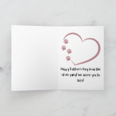 Terrier Huisdier hond Gelukkige vaders kaart (Binnen)