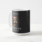 Terrier-ific Kerst Schattigee Dog Holiday Pun Koffiemok (Voorkant links)