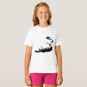 Terriër kalm, ogen omhoog t-shirt (Voorkant volledig)