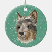 Terrier Keramisch Ornament (Achterkant)
