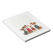 Terrier Kerst Chor Notitieblok (Schuin)
