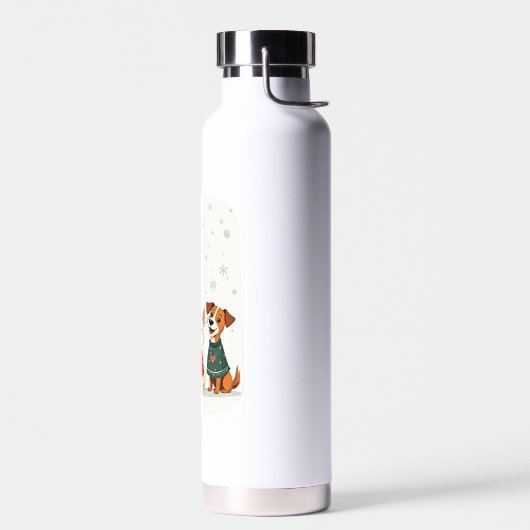 Terrier Koor met Kerstliedjes Waterfles (Links)