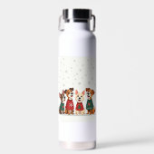 Terrier Koor met Kerstliedjes Waterfles (Voorkant)