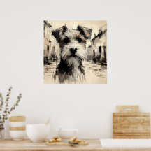 Terriër Kunst Poster