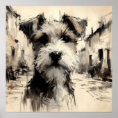 Terriër Kunst Poster (Voorkant)