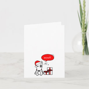 Terrier met Cadeaus kerst Feestdagen Kaart