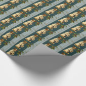 Terrier met Holly Cadeaupapier (Hoek)