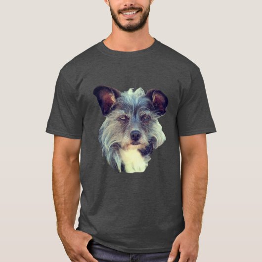 Terrier Mixed Breed Cute Dog T-shirt (Voorkant)