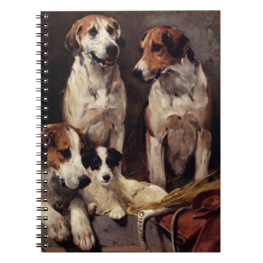 Terrier Pet Dogs Animals Painting Notitieboek (Voorkant)