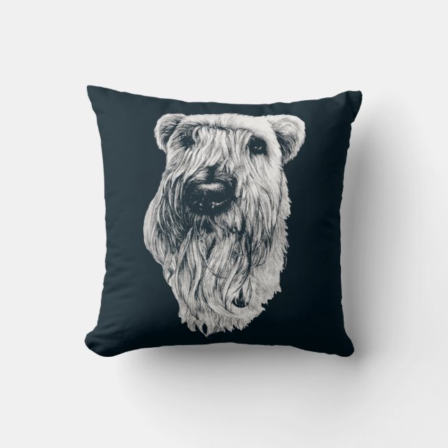 Terrier Pillow Wheaten Terrier Art Gifts & Decor Kussen (Voorkant)