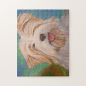 Terrier Portrait Cute Pet Dog Art Legpuzzel (Verticaal)