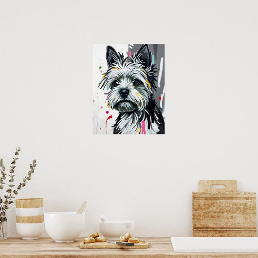 Terrier Pup Poster (Keuken)