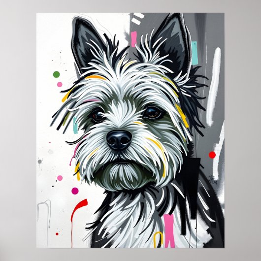 Terrier Pup Poster (Voorkant)
