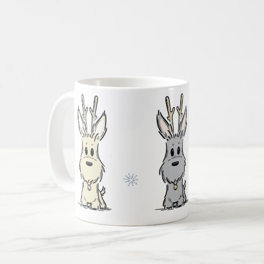 Terrier Reindeer Mok (Voorkant links)