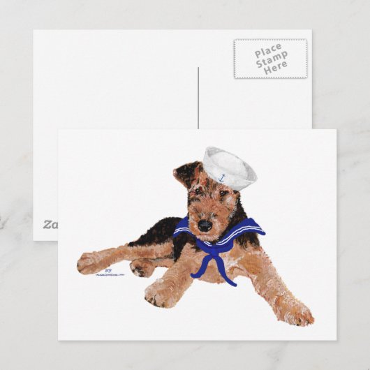 Terrier Sailor Boy Briefkaart (Voorkant / Achterkant)