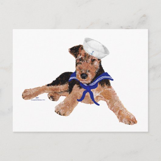 Terrier Sailor Boy Briefkaart (Voorkant)