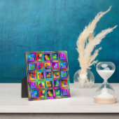 Terrier Silhouetten in een Checkboard Pattern Fotoplaat (Insitu)