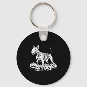 Terrier Skeleton Verjaardag Halloween Mannen Vrouw Sleutelhanger