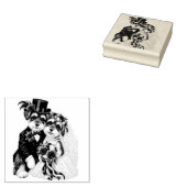 Terrier Trouwontwerp Rubberstempel (Gestempeld)
