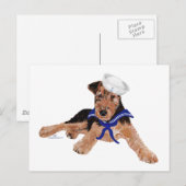 Terriër Zeilerjongen Briefkaart (Voorkant / Achterkant)