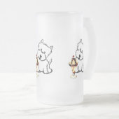 Terriers en Cream Matglas Bierpul (Voorkant rechts)