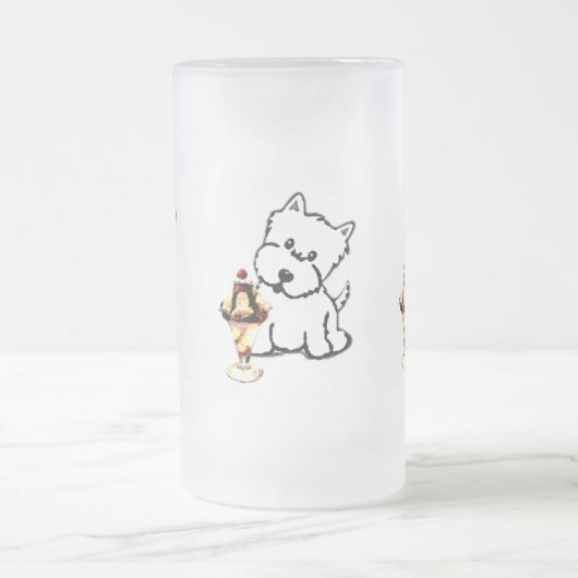 Terriers en Cream Matglas Bierpul (Center)