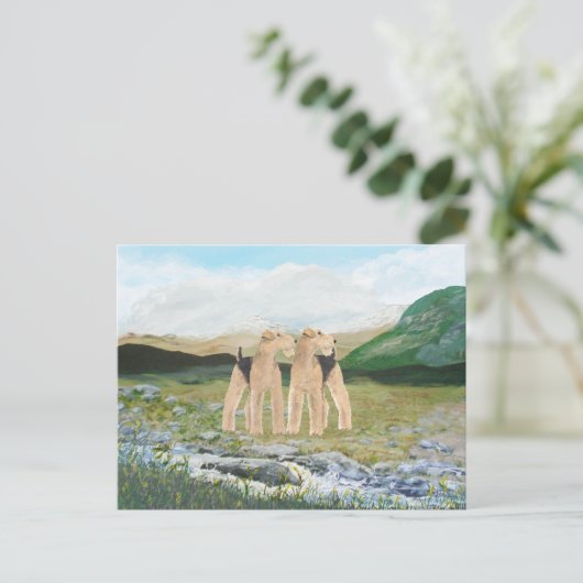 Terriers in Ierland Briefkaart (Staand voorkant)