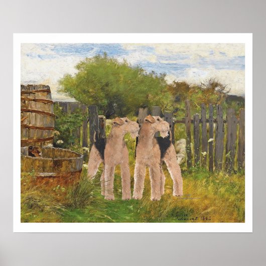 Terriërs op de boerderij poster (Voorkant)