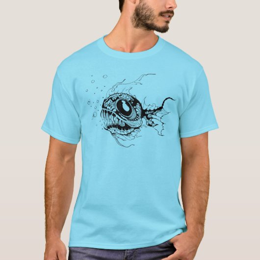Terrificatie van diepzeevis T-Shirt (Voorkant)