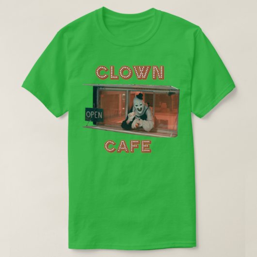 Terrifier Clown Cafe T-shirt (Design voorkant)