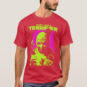 Terrifier Glowende Ogen Kunst Neon Poster Horror m T-shirt