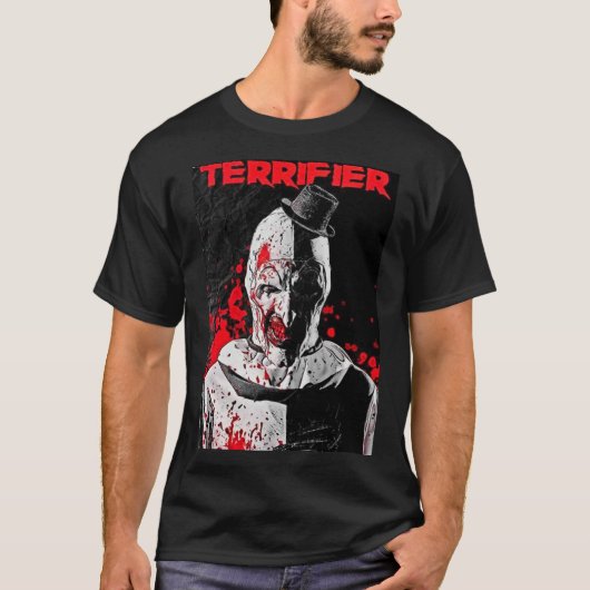 Terrifier movie horror poster art 645 t-shirt (Voorkant)