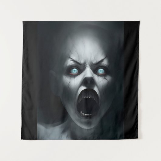 Terrifying Screaming Specter Wallpaper Wandkleed (Voorkant)