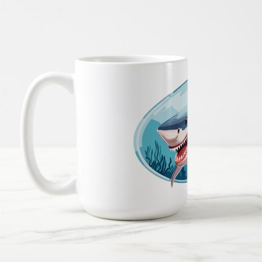 Terrifying Shark Koffiemok (Links)