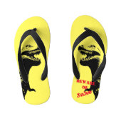 Terrifying T-Rex Dinosaur Graphic Kinder Teenslippers (Voetbed)