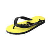 Terrifying T-Rex Dinosaur Graphic Kinder Teenslippers (Schuin)