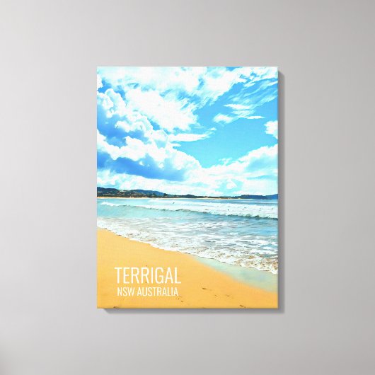Terrigal Central Coast NSW Australië Canvas Afdruk (Voorkant)