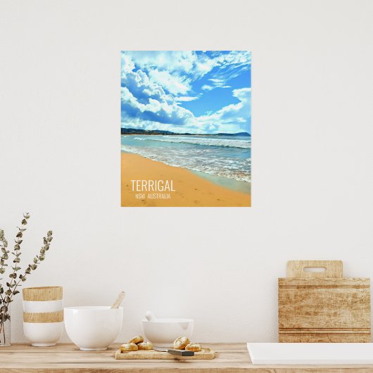 Terrigal Central Coast NSW Australië Poster (Keuken)