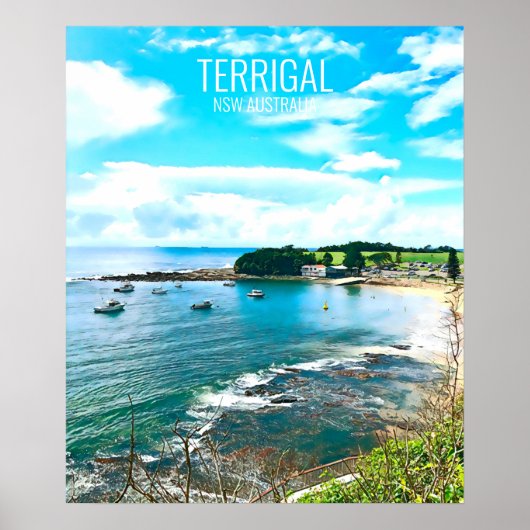 Terrigal Central Coast NSW Australië Poster (Voorkant)