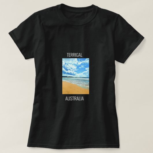 Terrigal Central Coast NSW Australië T-shirt (Design voorkant)