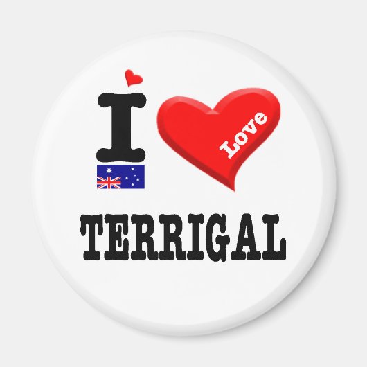 TERRIGAL - I Love Magneet (Voorkant)