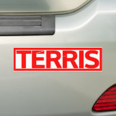 Terris Stamp Bumpersticker (Op auto)