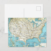 Territoriale acquisities op de Amerikaanse kaart (Voorkant / Achterkant)