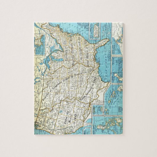 Territoriale acquisities op de Amerikaanse kaart Legpuzzel (Verticaal)